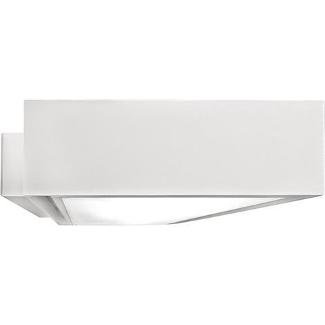 Tofu Applique LED Biemissione 20W 3000K CRI90 Bianco - Lampada da Parete in Alluminio Estruso e Policarbonato Opale - Rossini Group (1/2)