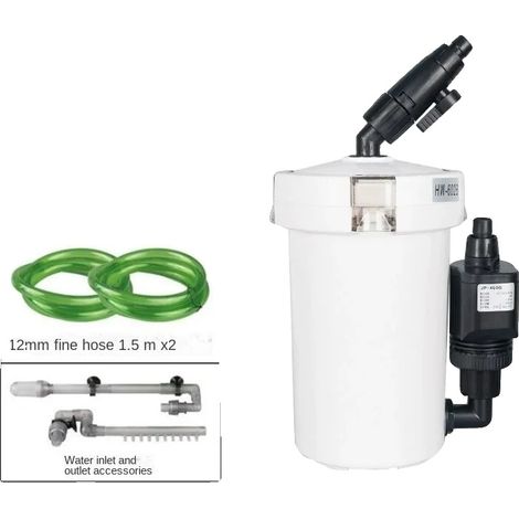 Filtre de réservoir à poissons, pré-filtre biochimique, fonctionnement ultra-silencieux, HW-602B-220V, prise d'adaptateur UE (1/2)