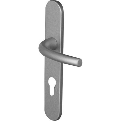 ALPERTEC - Poignée de porte firme alu argent perçage cylindre
