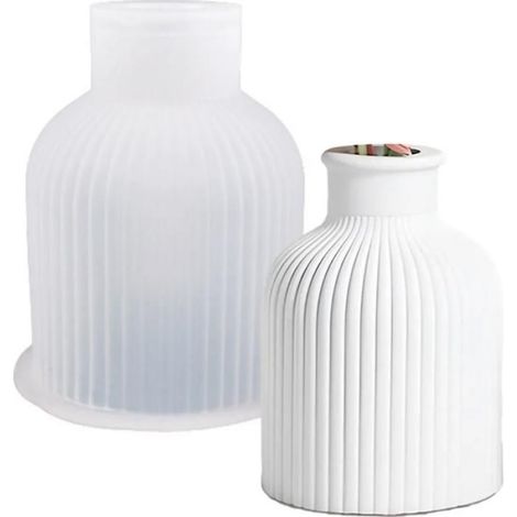 Moules silicone vases résine époxy fleurs porte-stylos pinceaux maquillage ornements décoratifs (1/5)