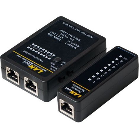 Tester für RJ11-, RJ12-, RJ45- und BNC-Kabel 55026 (1/2)