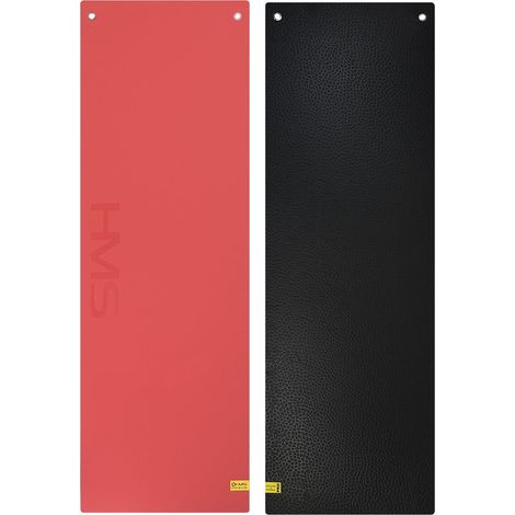 Tappetino fitness, rosso-nero, antiscivolo, resistente (1/5)