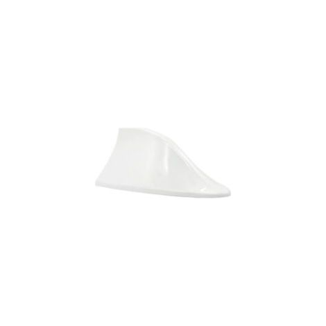 Antenne universelle aileron de requin pour voiture - Antenne radio FM/AM (blanche) adaptée aux voitures, SUV, camions et fourgonnettes.