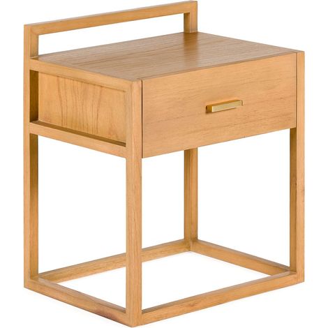 50x40x60 natürlicher Holzholz- / Nachttische für alle Stile, um zu Hause eine Note zu verleihen (1/5)