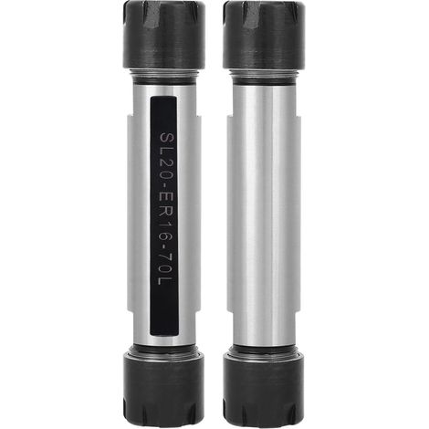 Spannzangenfutter-Verlängerungsstange Doppelkopf-Geradschaft-Werkzeughalter für CNC-Drehmaschinen SLD20-ER16M-70L (1/5)