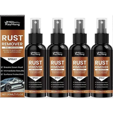 Nouveau spray antirouille Nexa 2025 : nettoyant antirouille amélioré pour rayures et taches de fer sur diverses surfaces métalliques. Format : 4 pièces. (1/4)
