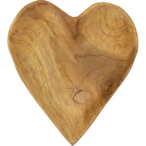 Vide-Poche Cœur en Bois "Kiha" 29cm Naturel (1/5)