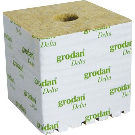 Grodan - 8 cubes laine de roche de 7,5 x 7,5 x 6,5 cm (1/2)