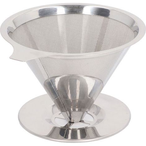 Filtre à café à infusion lente en acier inoxydable 304, accessoire réutilisable pour cafetière (1/5)