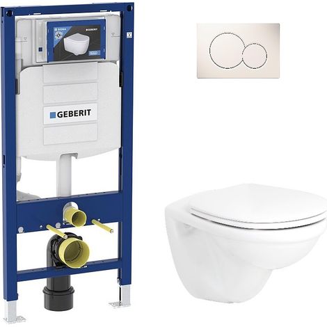 Pack Bati support geberit et Wc suspendu Duravit D-Code (1/5)