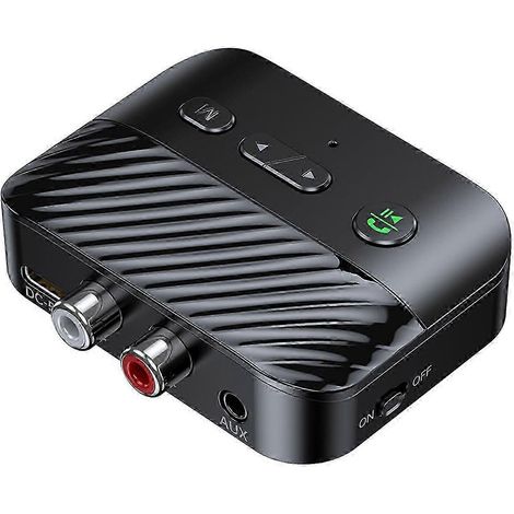 Adaptateur récepteur Bluetooth 5.4, adaptateur audio sans fil AUX 3,5 mm vers 2 RCA USB, 26-27 (1/5)