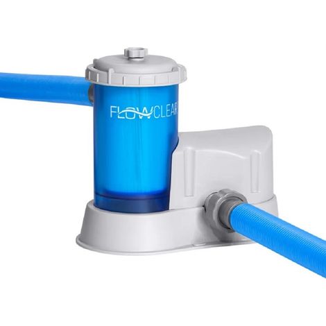 Trade Shop - Pompa Filtro Trasparente Da 5.678lt/h A Cartuccia Per Piscina Fuori Terra 58675 - (1/5)