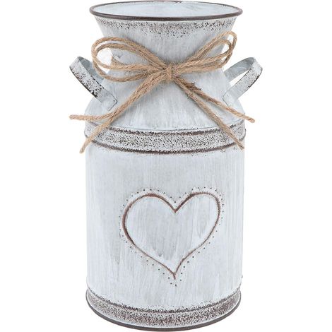 Pot Décoratif en Fer Forme De Cœur pour Arrangements Floraux Et Décoration De Jardin (1/5)
