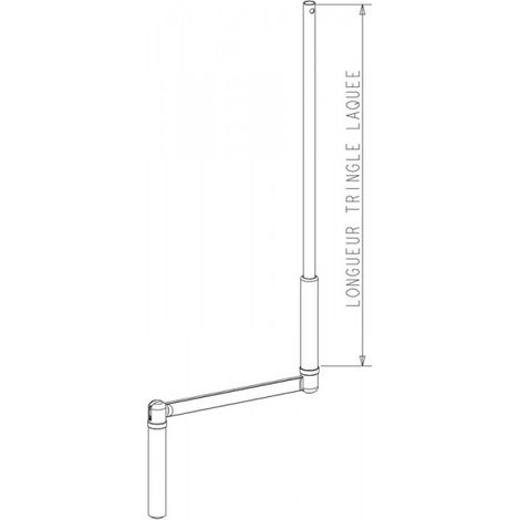 ZURFLUH-FELLER Manivelle Complete Ø12 Lg1500 (marron Ral8017) (1/2)