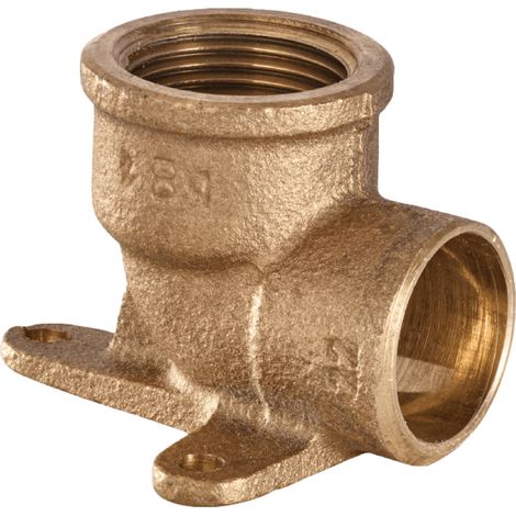 RACCORDO CURVO A SALDARE FLANGIATO IN BRONZO SERIE 4000 - 1/2 Ø14 - CEX