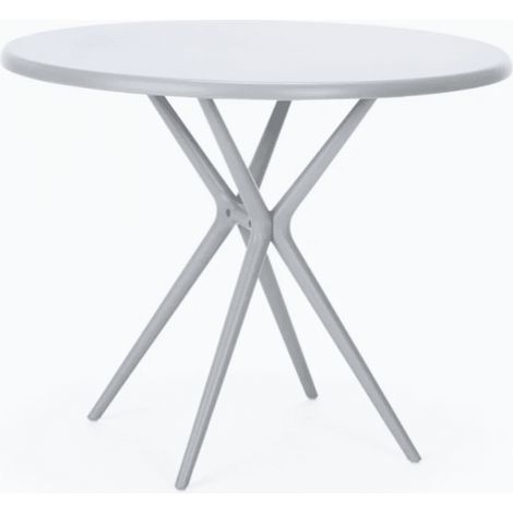 TAVOLO TONDO DA INTERNO ESTERNO GIARDINO POLIPROPILENE CM Ø80x74h BIANCO 610v