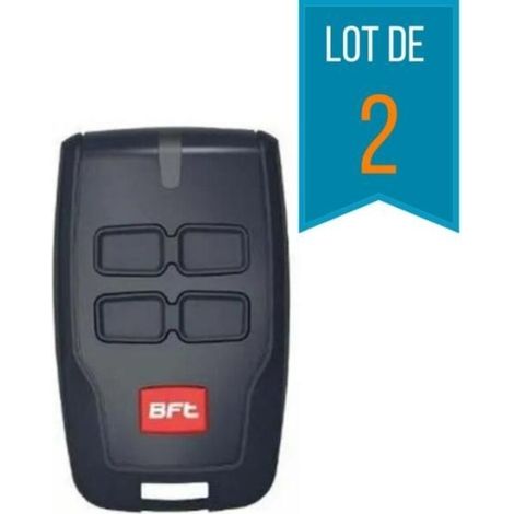– Pack de 2 télécommandes BFT B RCB 04 – 4 canaux – Fréquence 433,92 Mhz – Compatible avec récepteurs BFT
