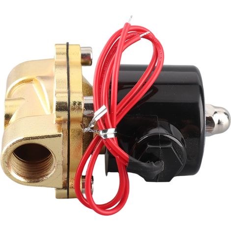 Válvula solenoide DN15 de 1/2" normalmente cerrada, 220 V, para agua, aceite, aire y gas. (1/5)