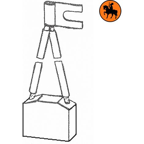Ensemble de 4 balais de charbon COFRAMA 12,5x32x32mm