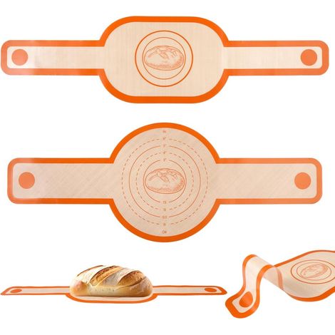 Tappetino da forno in silicone in 2 pezzi per pane e pentola in ghisa. (1/5)