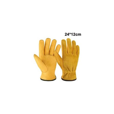 Gartenhandschuhe, Arbeitshandschuhe mit elastischen Bündchen für Damen und Herren – strapazierfähig und atmungsaktiv, ideal für den Einsatz in der Motorradbranche. – Crezuo