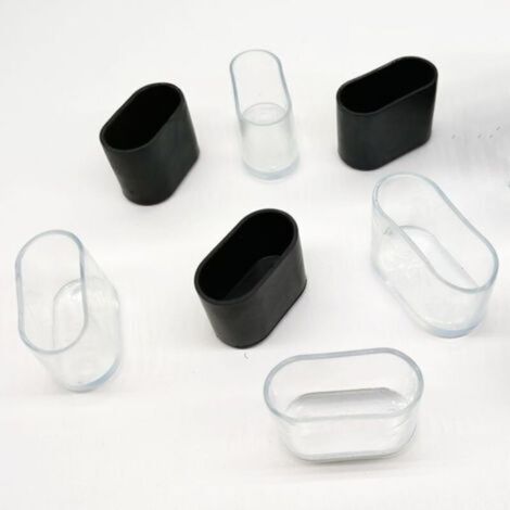 Embouts De Pieds De Chaise - Caoutchouc Noir - Diamètre Intérieur 15 À 30 Mm - Antidérapants Pour Sols Bois Céramique - Lot De 16 (1/5)