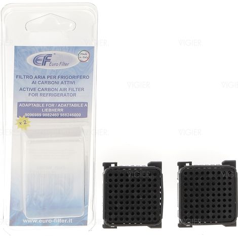 2 filtres à charbons compatible Fresh Air Liebherr 9882429 WF092 Eurofilter (1/5)