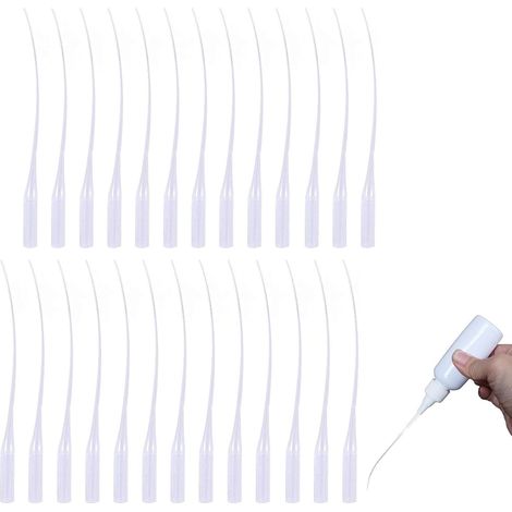 300 Stk Klebespitzen, Kleber Mikrospitzen, Dosiereinsätze für Kunststoffkleber, Extender Applikator Pipette Tropfer (Labordosieren, Spender)