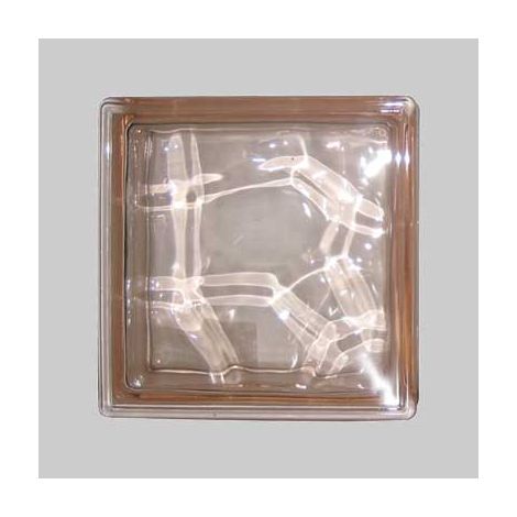 Vetromattone ondulato rosa 19x19x8 cm conf. da 5 pz