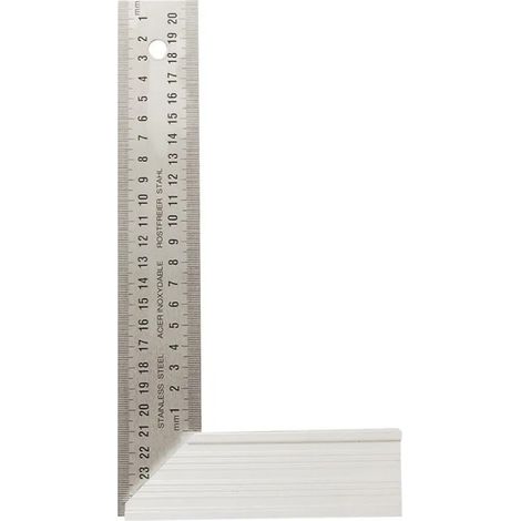 Equerre droite & d'onglet haute qualité - 20 cm