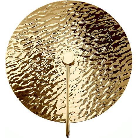 Applique verre moderne – disque doré effet vague CALERA (1/2)