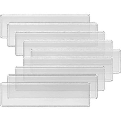 Lot de 50 porte-fiches autocollants avec pochettes adhésives pour étiquettes (1/5)