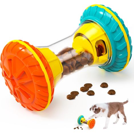 Jouet Puzzle Distributeur de Croquettes et Friandises pour Chien et Chat Rouleau Interactif Balle d'Alimentation Lente pour Grand Moyen et Petit Chien Éducation et Stimulation Mentale (1/3)