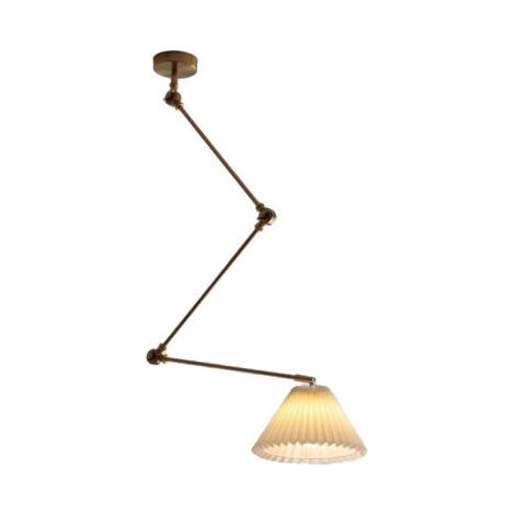 royaluxe -Lampe suspendue de chambre à coucher de salle à manger mobile lustre plissé minimaliste nordique lustre pliable pour la décoration de la maison couvercle de pot en forme de plafonnier suspen (1/5)