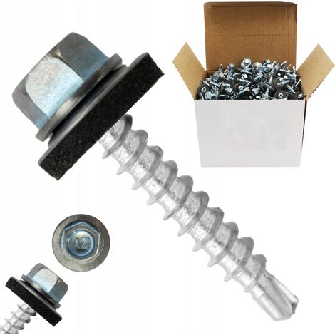 Vis auto-perceuses farmers - 4,8x35 mm - Acier inoxydable - Résistantes et durables (1/5)