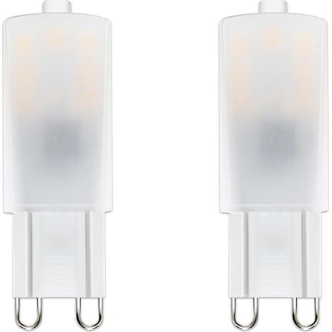 Ampoule LED G9, G9 LED 2,5W équivalent 25W Lampe Halogène, Blanc chaud 2700K Non Dimmable, 220-240 V CA 2-Unités (1/5)