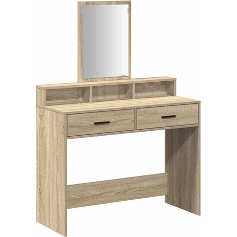 Maison Exclusive - Mesa Tocador con cajón Roble Sonoma 100 x 41 x