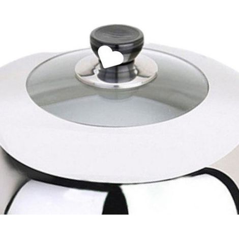 Couvercle De Casserole - Acier Inoxydable Et Verre - Universel Pour Cuisinière - 28 Cm (1/4)