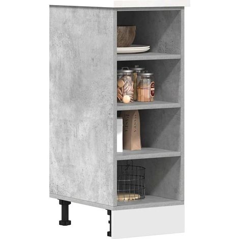 Unterschrank Riga Betongrau 30x44,5x81,5 cm Holzwerkstoff