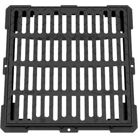 Griglia in ghisa C250 EN124 (piana-concava) : Dimensione - 30x30, Modello - PIANA