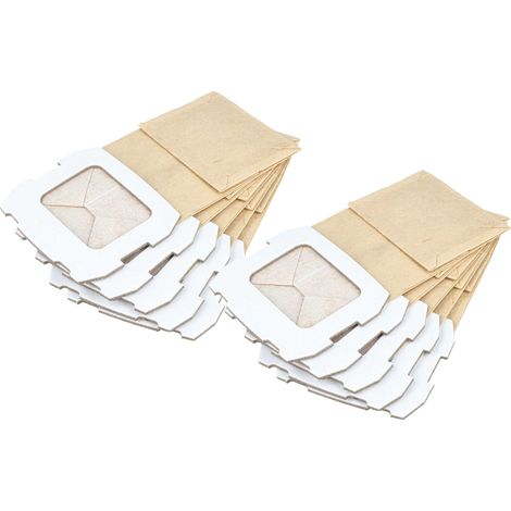 vhbw 10x Turbofilter Ersatz für Makita 194746-9 für Schwingschleifer Exzenterschleifer - Papier-Staubbeutel Set, Sandfarben (1/5)