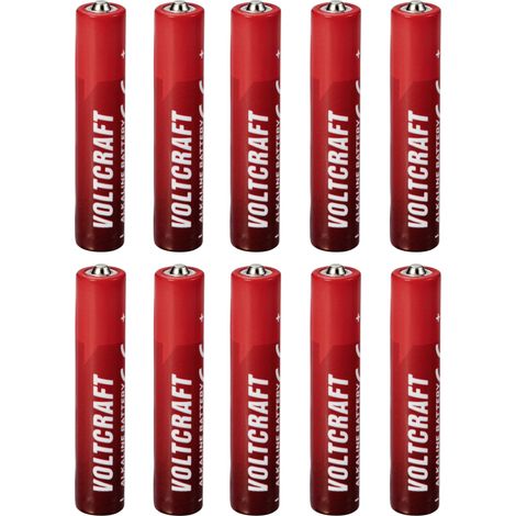 VOLTCRAFT VC-16108025 Pile LR61 (AAAA) LR61 (AAAA) alcaline(s) 1.5 V 500 mAh 10 pc(s) A598733 (1/4)