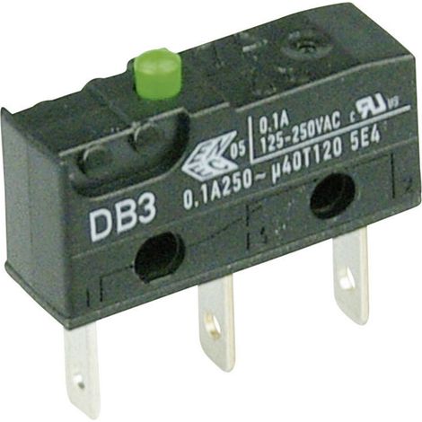 ZF DB3C-B1AA Mikroschalter DB3C-B1AA 250 V/AC 0.1 A 1 x Ein/(Ein) tastend 1 St.