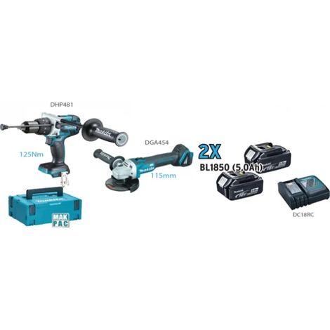 Ensemble d'outils électriques 18v makita dlx2157tj1