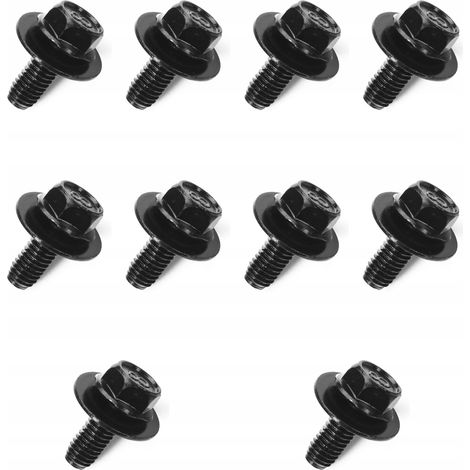 10 bulloni Mazda, perno M6x15, rondella 9GG600616T (1/5)