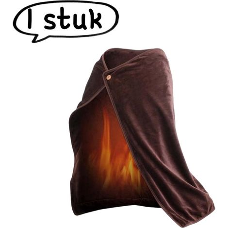 pièce - Couverture - Couverture chauffante USB basse tension 5V - Couverture/coussin chauffant d'hiver - Couverture/coussin électrique chaud, chauffe-genoux - Marron (1/5)