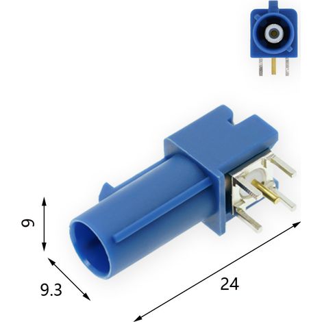 Fakla long body male shell C-type plug-in PCB board automotive antenna GPS connector (1/3)