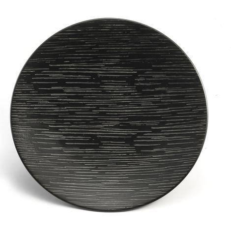 Magma Noir - Assiette dessert 20 cm (lot de 6) (1/3)