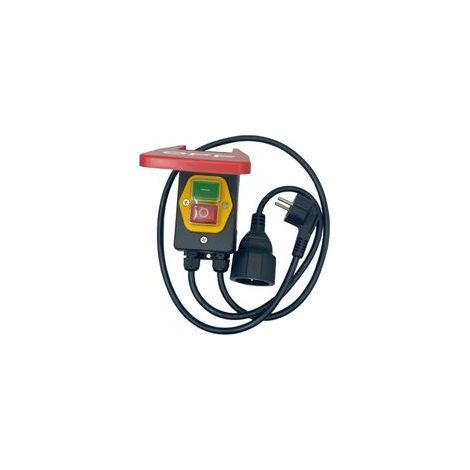 Interrupteur Marche/Arrêt Monophasé 220 V, Interrupteur de Sécurité, Interrupteur Zéro Tension avec Prise, Interrupteur D'Arrêt D'Urgence Prise UE (1/4)