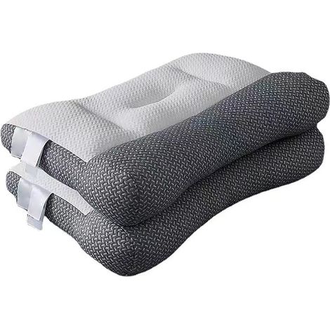 Oreiller cervical ergonomique en fibres de soja pour soulager les douleurs cervicales et des épaules